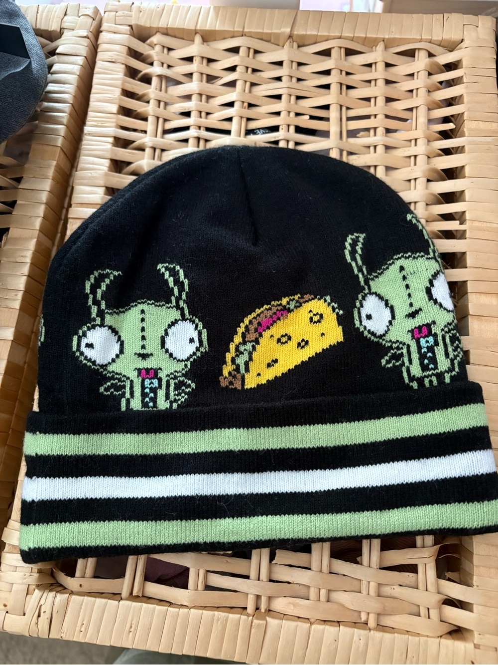 Invader Zim GIR Taco Stripe Beanie